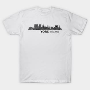 York England - World Cities Series by 9BH T-Shirt